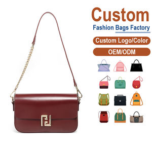 Sac bandoulière en cuir bordeaux pour femme, en cuir de vachette pleine fleur véritable, avec fermoir FF + sangle chaîne, élégant, sécurisé, vintage, imperméable, pour usage quotidien - Product Image 2