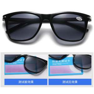 Gafas de Sol Bifocales con Marco Cuadrado TR90 Clásicas 2025 para Presbicia de Próximo y Lejano Alcance, para Hombre y Mujer - Product Image 3