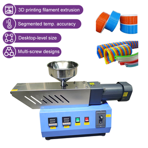 Machine d'extrusion à vis simple mini <span class=keywords><strong>de</strong></span> laboratoire pour matériaux plastiques PE PP PS PA ABS PET TPU <span class=keywords><strong>PVC</strong></span>, tuyaux/profils, automatique, haute performance - Product Image 1