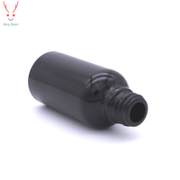 30ml Schwarze Glas-Tropfflasche mit Weißer Silberner Pipette