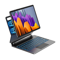 Casing Keyboard Nirkabel 11 Inci Berkinerja Tinggi dengan Touchpad dan Slot Pena, Dirancang untuk Samsung Galaxy Tab S7/S8/S9/S11