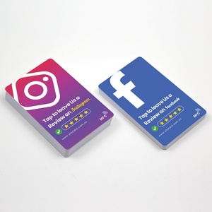 รีวิวการ์ดโซเชียลมีเดีย NFC แบบกำหนดเองจากโรงงานบน Tiktok Business RFID NFC การ์ดรีวิวดี - Product Image 6