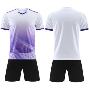 Jersey Sepak Bola yang Dapat Dikustomisasi, Kaos Sepak Bola Bergaris, Seragam Sepak Bola, Jersey Sepak Bola Grosir, Jersey Sepak Bola Polos - Product Image 2