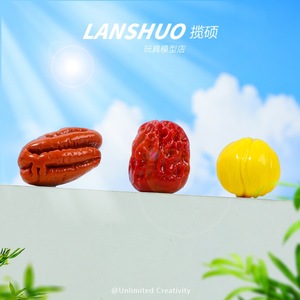 Artesanía de resina de simulación de nueces en miniatura, llaveros y colgantes realistas, coleccionables de arte, de Rainbow Candy Diy Creative Studio - Product Image 2