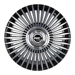 Jantes de voiture en alliage de <span class=keywords><strong>18</strong></span> <span class=keywords><strong>pouces</strong></span>, design populaire d'usine, finition noire brillante, multi-rayons, 5 trous, 5x120 - Product Image 2