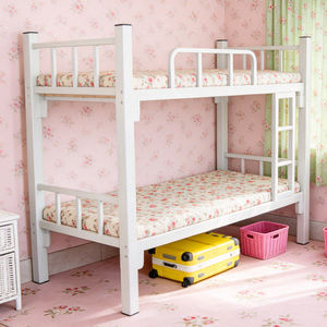 Lits superposés robustes et peu encombrants, structure en fer massif, taille complète, en métal, pour dortoir, chantier, bureau - Product Image 1