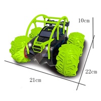 Voiture télécommandée amphibie 989-04, camion benne cascadeur RC avec roues gonflables pour enfants