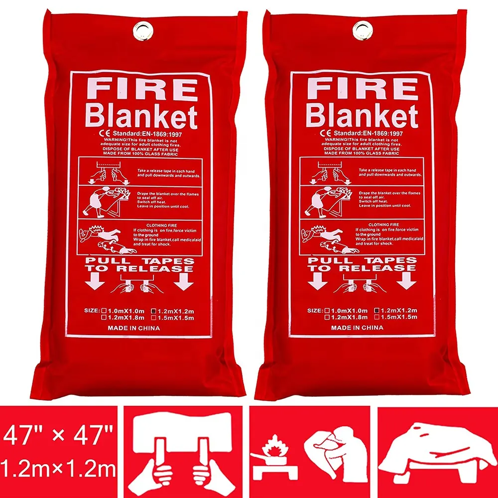 Factory Direct Sale Homes Emergency fireproof blanket Big Car use Fire Blanket