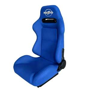 Высокое качество черная искусственная кожа Ковш Сиденья для спортивного автомобиля гоночный автомобиль обновление и ремонт подержанных - Product Image 4