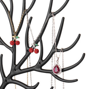 Présentoir à bijoux en forme de cerf Plateau organisateur pour boucles d'oreilles Carte Collier Bague Pendentif Bracelet Rangement - Product Image 5