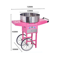 Wholesale Electric Cotton Candy Floss Machine with Cart/Trolley Price