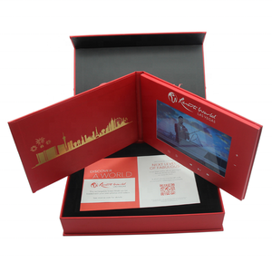 2026 Promotion Items 7 Inch Lcd Screen Videocard Video Postcard Digital Video Box With Lcd Screen Video Brochure for Gift