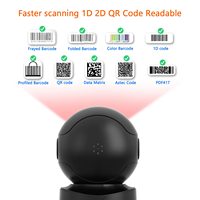 Lecteur de codes-barres omnidirectionnel 2D Netum pour supermarchés, pharmacies, lecteur de codes-barres QR, montage sur table, scanner de codes-barres de bureau
