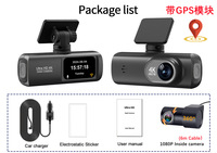 Kamera dasbor 4k dengan Full Hd G, tiga kamera layar kecelakaan bawaan kamera dasbor 4k untuk kamera dasbor Ultra 4k