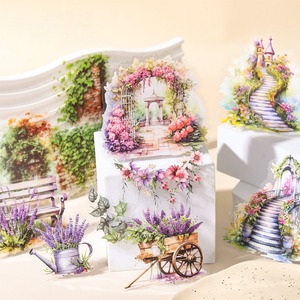 สติ๊กเกอร์ PET 30 แผ่น/แพ็ค รวมวัสดุจัดสวน 6 ชิ้น สําหรับซีรีย์ Garden Corner - Product Image 3