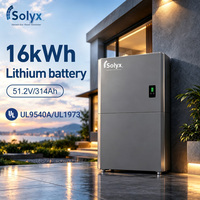Batterie LiFePO4 homologuée UL9540A 16,07 kWh 48 V 51,2 V 314 Ah, pack de batteries avec sortie 8 kW, alternative au système de stockage d'énergie solaire (ESS) sur pied