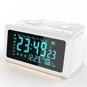 Radio Reloj Despertador para Personas Mayores con Grabación, Recordatorio <span class=keywords><strong>de</strong></span> Medicamentos, Bluetooth, Ajuste <span class=keywords><strong>de</strong></span> Color Personalizado, OEM/ODM, Oficina/Sala <span class=keywords><strong>de</strong></span> Estar - Product Image 1
