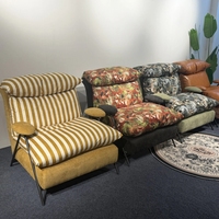 Fauteuil inclinable en tissu réglable, plusieurs couleurs au choix, canapé paresseux pour salon, fauteuil d'appoint