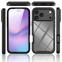 Coque de téléphone en silicone magnétique 360° anti-chute à contraste de couleurs pour iPhone 14 15 16 17 Pro Max 18, protection intégrale