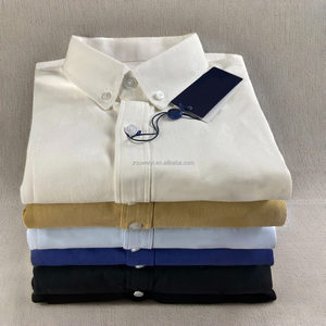 Chemise RL <span class=keywords><strong>Mark</strong></span> 100% Coton Satin Anti-boulochage Tissée Décontractée Classique Manches Longues Style Américain Broderie Imprimée pour Homme - Product Image 1