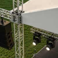 Alliage d'aluminium haute résistance pour auvent de système 290 x 290 mm, présentoir événementiel modulaire pour concerts, capacité de charge 500 kg, tout usage