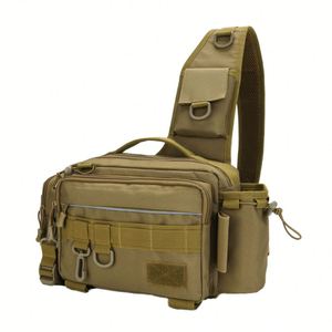 Sac banane en polyester à bandoulière avec fermeture éclair, modèle 2025, pour la pêche, support de canne à pêche et rangement d'équipement de pêche - Product Image 4