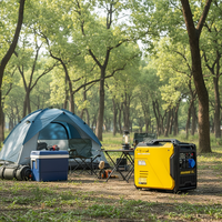 Générateur onduleur portable numérique à essence Shuoling SR6500iS-X 5000W 4 temps léger 230V pour usage extérieur 5.5kW, le plus vendu