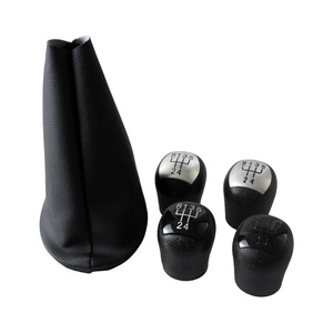 Car Gear <b>Knob</b> Set Leather Replacement For Renault Koleos 2 Manual Transmission <b>Shift</b> <b>Knob</b> Cover - Product Image 1