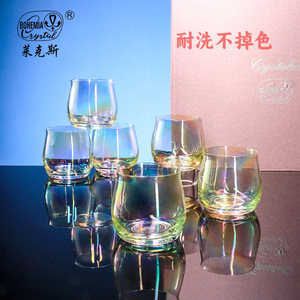 Crystal Cup Set Rainbow Aurora Glass 2 Piece Birthday Gift For Her - Product Image 2
