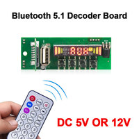Carte de décodeur MP3 Bluetooth 5.1 VIRE, radio FM, TF, USB, module AUX 3,5 mm, récepteur de musique, kit voiture, carte audio
