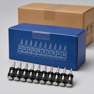 Clavos de fijación en tira de 10 unidades, fijadores accionados por pólvora, clavos de acero galvanizado para hormigón, acero y mampostería, para fábrica - Product Image 6