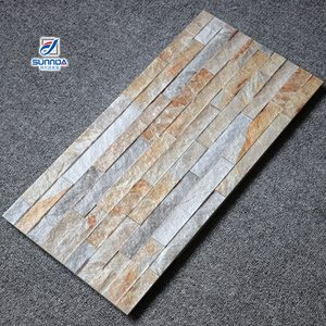 Thiết kế mới biệt thự sang trọng Ốp tường cho thiết kế bên ngoài nhà <span class=keywords><strong>Slate</strong></span> gạch tường giá gốm gạch 300x600 mét - Product Image 4