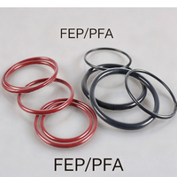 Joint torique cylindrique en silicone encapsulé PFA FEP FKM de qualité alimentaire haute température