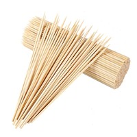 Prix d'usine Brochettes de barbecue en bambou naturel de qualité alimentaire, biodégradables, portables, pour grillades au charbon de bois