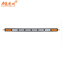 Led mobil Off-road Kombo 4x4 baris tunggal, bilah lampu led traktor truk Off-road 21 32 43 inci Super terang 30 60 90 120w