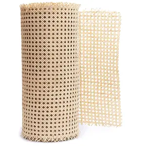 Wholesale Indonesia Rattan Cane Wicker Webbing Roll Mesh Rattan Cane Wicker Webbing