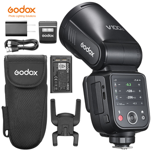 GODOX แฟลชกล้องหัวกลมสำหรับถ่ายภาพ V100f V100n V100s 100ws V100แฟลชสำหรับกล้องฟูจิฟิล์ม - Product Image 1