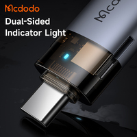 Mcdodo 760/785 2-en-1 USB3.0 A Adaptador de 2/8 pines lector de tarjetas TF incorporado cordón rápido 5Gbps transferencia de datos OTG para cámara de teléfono