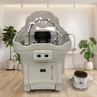 Équipement moderne japonais pour spa capillaire, bac de massage portable, lavabo de 80 cm de hauteur avec fonction de fumigation, sans plomberie requise