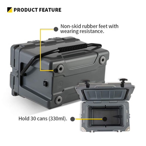 Kotak Pendingin Plastik Tahan Air LLDPE 25qt dengan Logo Kustom, Modern, Rotomolded, Isolasi Keras, Wadah Es Termal untuk Makanan Segar dan Minuman - Product Image 5