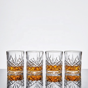 2022 Hot Selling 10oz/300ml Barware Engraved Diamond Crystal <strong>Whiskey</strong> Glass <strong>Set</strong> of 6 for Hotel and Restaurant - Product Image 3