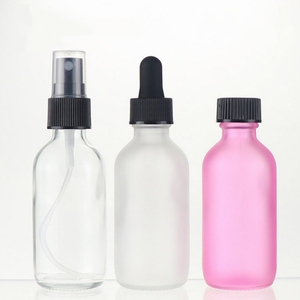 Botellas de Vidrio con Gotero de Color Azul Cobalto de 1oz y 2oz, Botellas de Vidrio Redondas Boston Vacías al por Mayor - Product Image 1