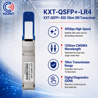 Modul Transceiver Optik Cisco Kompatibel 40GBASE-LR4 QSFP+ 40G 1310nm 10km DOM Duplex LC/UPC SMF