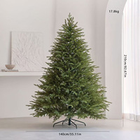 Sapin de Noël artificiel pré-éclairé avec contrôle par application intelligente, LED RGB à changement de couleur, articulé, 7 pieds, avec télécommande pour les fêtes modernes