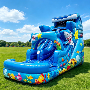 Centre de jeux aquatiques gonflable pour parents, enfants et adultes, toboggan aquatique extérieur, <span class=keywords><strong>piscine</strong></span>, château gonflable d'été - Product Image 2