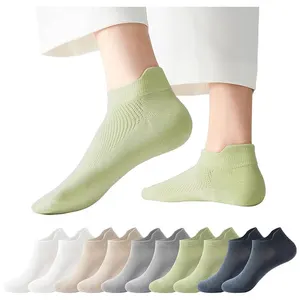 REMOULD Breathable Women's Lady Bamboo Ankle Sport Socks Custom Grip Athletic Low Cut Ankle Socks With Logo Invisible No Show