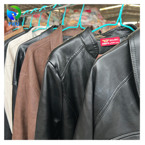 Модная Смешанная кожаная куртка для взрослых, подержанная одежда оптом - Product Image 3