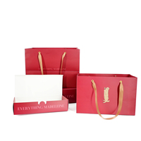 Precio de fábrica, alta calidad, diseño de lujo, elegante lámina dorada, estampado, regalo de San Valentín, bolsa de papel de embalaje