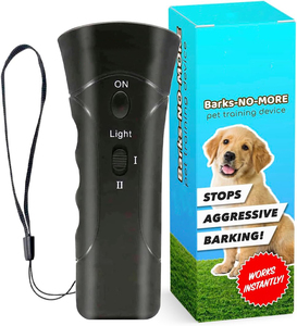 Bán buôn siêu âm Dog Repeller đào tạo hồng ngoại Bark nút điều khiển im lặng chống sủa LED Adapter - Product Image 1