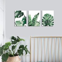 Lukisan Kanvas Kustom Panel Seni Dinding Cetak Gambar Bingkai Cetak Seniman Hadiah Perhotelan Lukisan Daun Tanaman Bunga